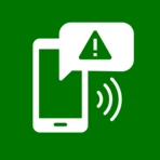 Mobile phone receiving alert