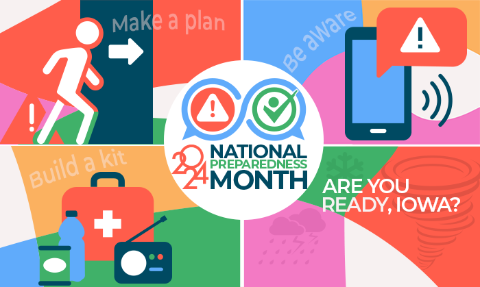 2024 National Preparedness Month Graphic - Are you Ready, Iowa?